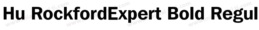 Hu RockfordExpert Bold Regular字体转换